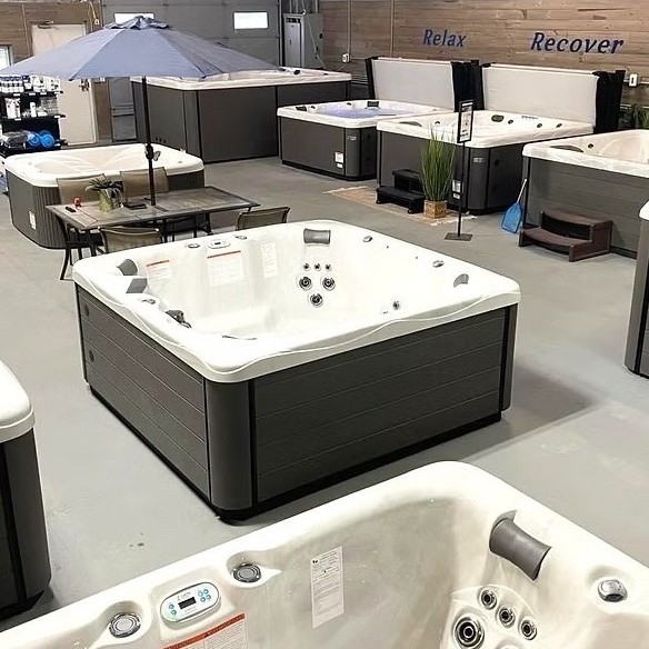 Healthy Living Spas showroom floor